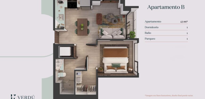 APARTAMENTO EN VENTA VERDU ZONA 13