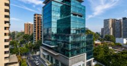 OFICINA EQUIPADA EN RENTA, ZONA 10 EDIFICIO OPTIMA